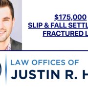 $175,000 Settlement for Slip and Fall