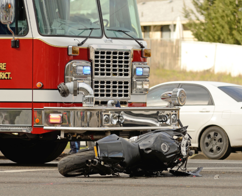 Motorcycle Accident Photograph